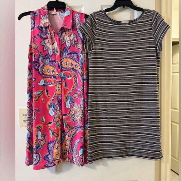 LOFT Dresses & Skirts - Pink Paisley Sleeveless dress lot sz m